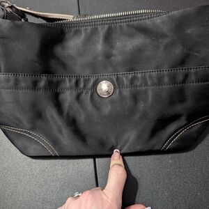 Black Coach Nylon Shoulder Bag